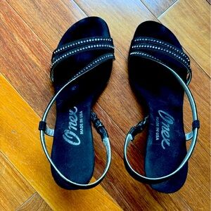 ONEX RHINESTONE EMBELLISHED DRESS SANDALS